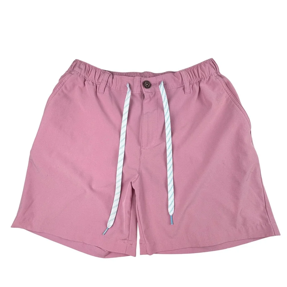 Chubbies Mens Everywear Shorts Mauve Pink Elastic Waist Stretch Large L 5.5 Inch